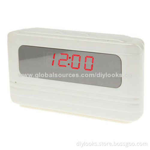 720P H.264 Multifunctional Table Clock Spy Hidden Camera Mini DVR with Remote